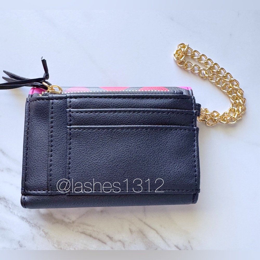 JUICY COUTURE Wallet Sealed with a Kiss Trifold - Black - Picture 3 of 4